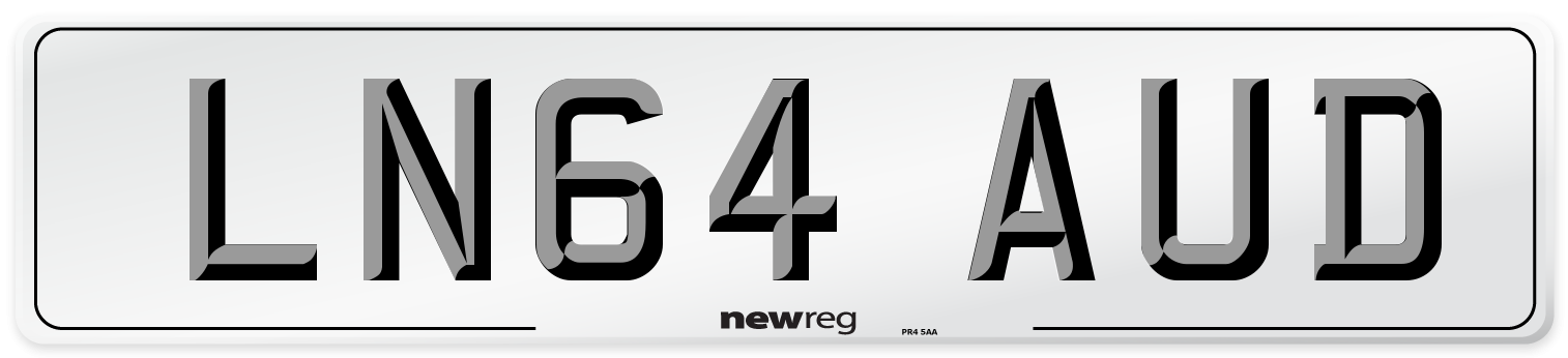LN64 AUD Number Plate from New Reg